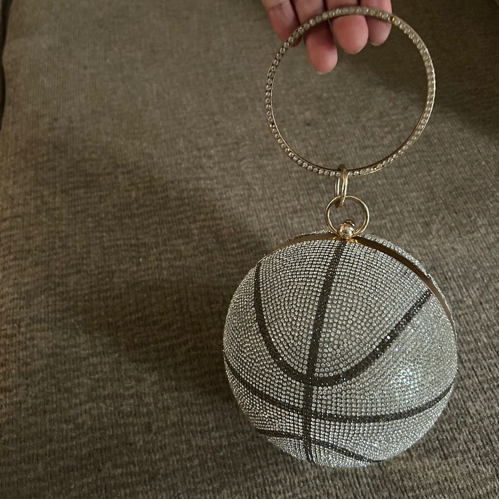 Glamorous basketball clutch